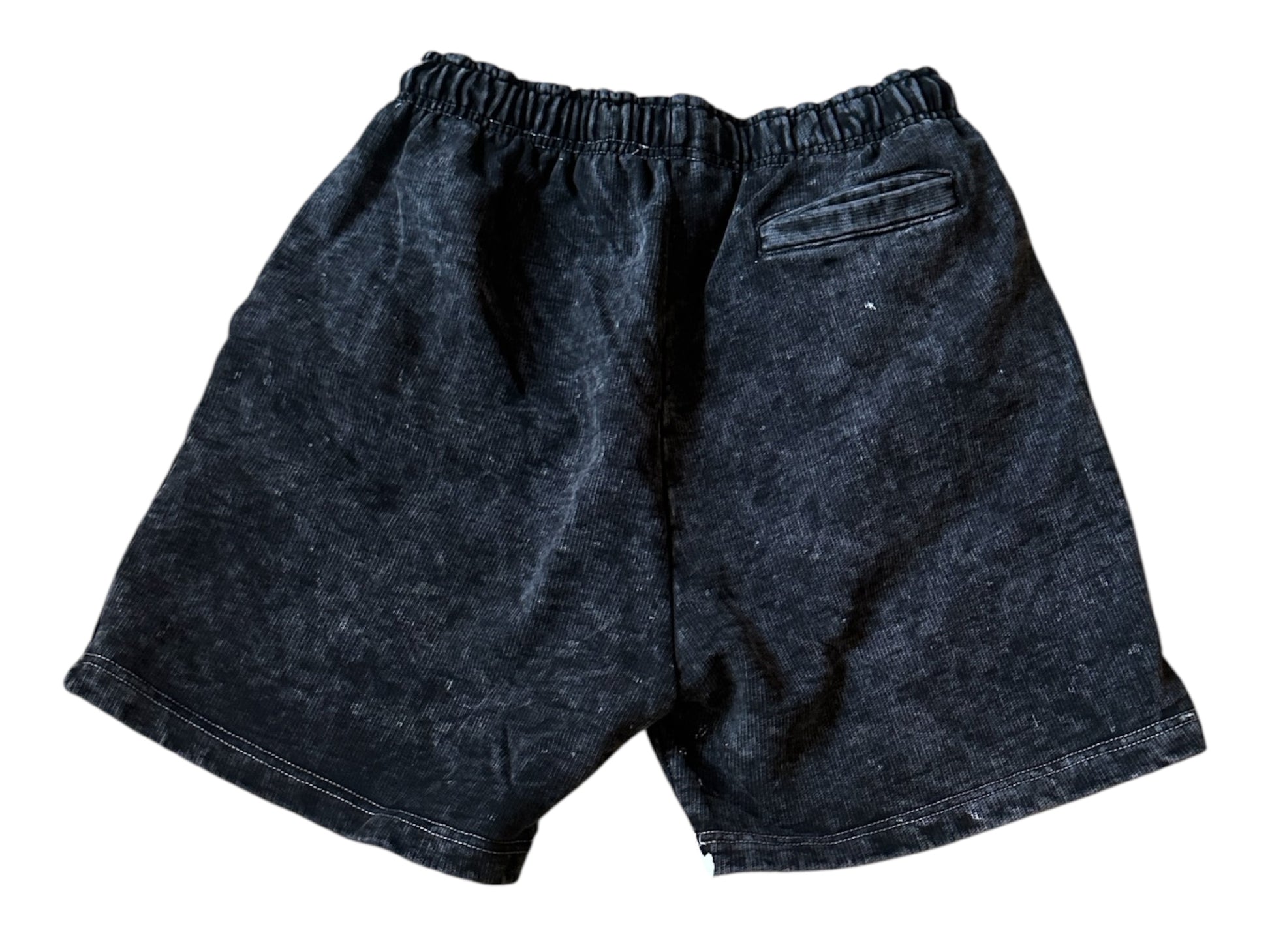 Acid Washed Black/White Shorts